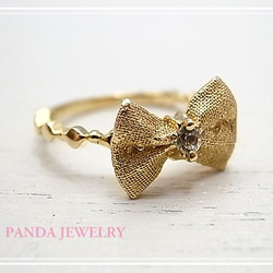 熊貓珠寶（PANDA JEWELRY）少女絲帶戒指p-018-rg 第5張的照片