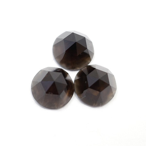 天然石 スモーキークォーツ(Smoky quartz)　ルース（ローズカット系のオリジナルカット）　gs-sp-8075 1枚目の画像