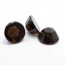 天然石 スモーキークォーツ(Smoky quartz)　ルース（ローズカット系のオリジナルカット）　gs-sp-8075 3枚目の画像