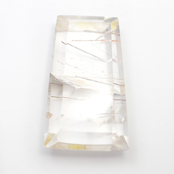 天然石　ルチルクォーツ(Rutile quartz)　ファンシーバゲットカット　ルース　gs-sp-8078