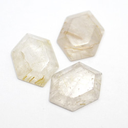 天然石　ルチルクォーツ(Rutile quartz)　ヘキサゴン　ルース　gs-sp-8084 1枚目の画像