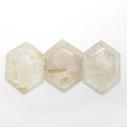 天然石　ルチルクォーツ(Rutile quartz)　ヘキサゴン　ルース　gs-sp-8084 2枚目の画像