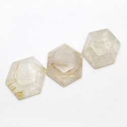 天然石　ルチルクォーツ(Rutile quartz)　ヘキサゴン　ルース　gs-sp-8084 4枚目の画像