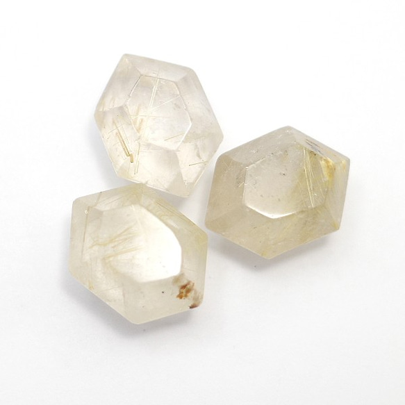 天然石　ルチルクォーツ(Rutile quartz)　ヘキサゴン　ルース　gs-sp-8087 1枚目の画像