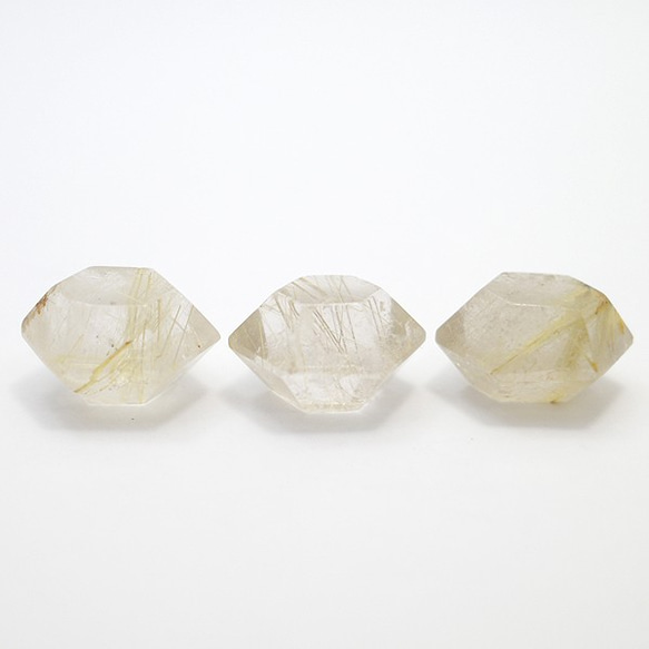 天然石　ルチルクォーツ(Rutile quartz)　ヘキサゴン　ルース　gs-sp-8087 3枚目の画像