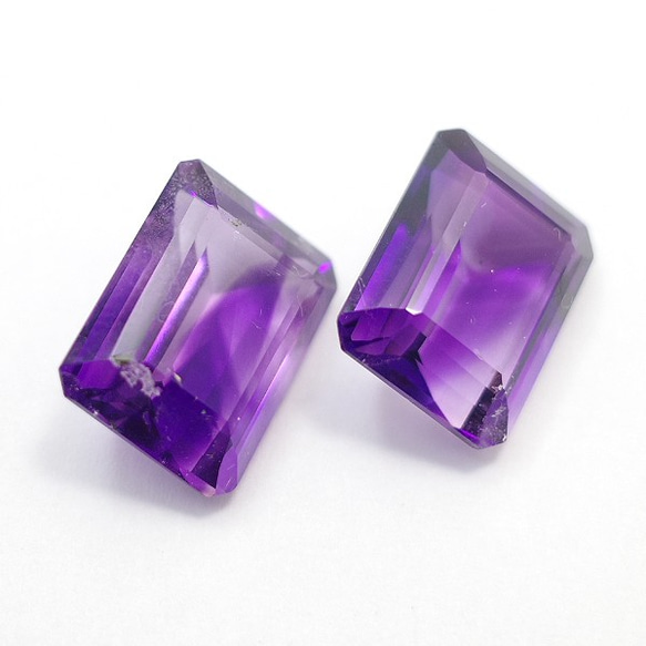 天然石紫水晶散裝（八角形切割）gs-sp-8095 第2張的照片