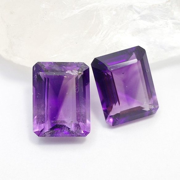 天然石紫水晶散裝（八角形切割）gs-sp-8095 第3張的照片