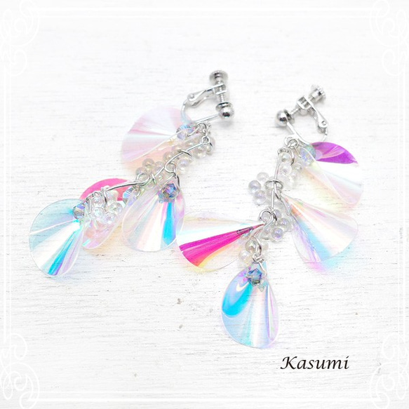 Kasumi 耳環與秤 de-59-ks-330 的圖像 第1張的照片