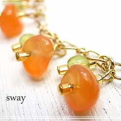 sway　「arare」ブレスレット：オレンジ　sw-015 2枚目の画像