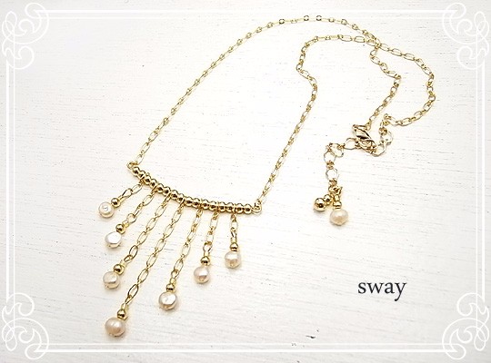 sway　「noren」ネックレス：淡水パール　sw-006