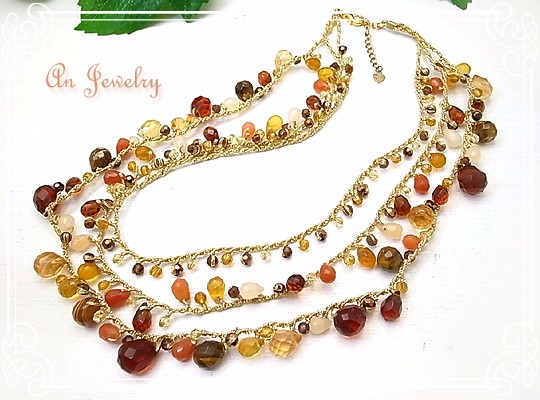 An Jewelry　3連ネックレス　an-41