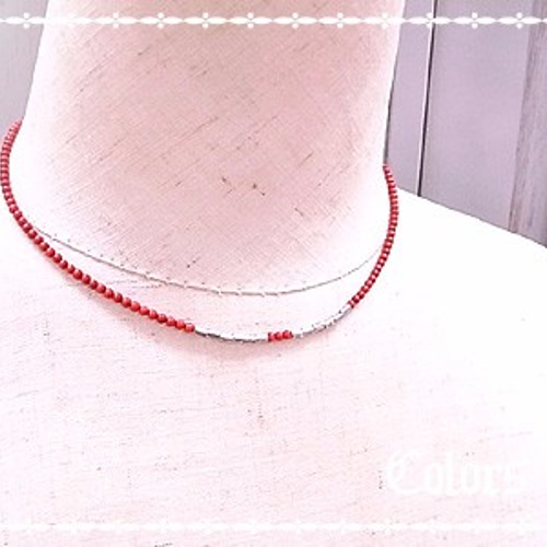 コーラルビーズネックレス XHk18PGoBnes.jpg?width=768