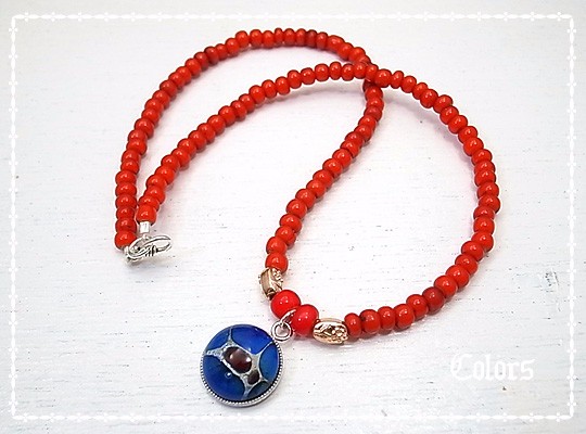 Colors　インディアンネックレス　de-10-25