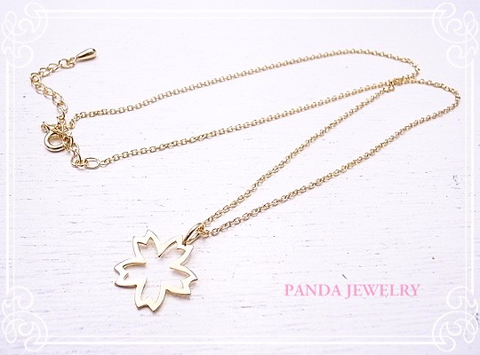 PANDA JEWELRY 　桜のネックレス　p-064-n