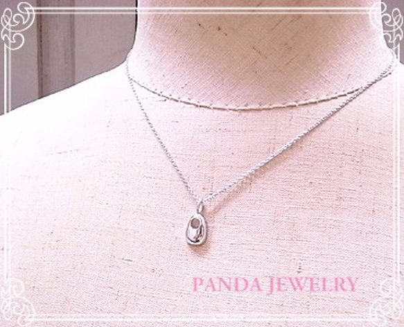 PANDA JEWELRY 　パンダの瞳ネックレス　p-047-n 5枚目の画像