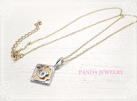 PANDA JEWELRY 　フレームパンダネックレス　p-027-n