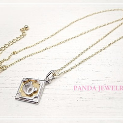 PANDA JEWELRY 　フレームパンダネックレス　p-027-n 1枚目の画像