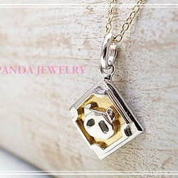 PANDA JEWELRY 　フレームパンダネックレス　p-027-n 3枚目の画像