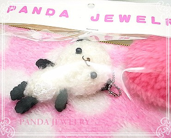 PANDA JEWELRY 　パンダ付きオリジナルポーチセット　p-032 3枚目の画像