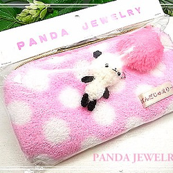 PANDA JEWELRY 　パンダ付きオリジナルポーチセット　p-032 5枚目の画像