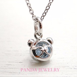 PANDA JEWELRY 　プチパンダネックレス（ブルー）　p-010-n-rb 4枚目の画像