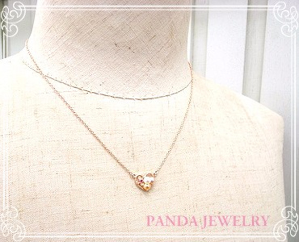 PANDA JEWELRY 　てんこ盛りパールネックレス（ピンクゴールド）　p-002-n-pg 5枚目の画像