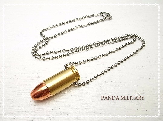 PANDA MILITARY　ダミーカート9mmネックレス　p-025-n-d