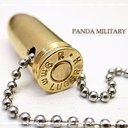 PANDA MILITARY　ダミーカート9mmネックレス　p-025-n-d 3枚目の画像