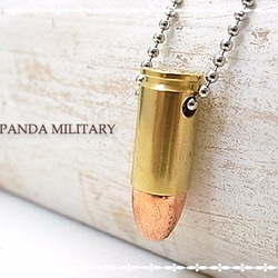 PANDA MILITARY　ダミーカート9mmネックレス　p-025-n-d 4枚目の画像