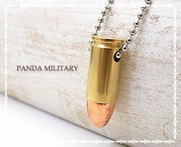 PANDA MILITARY　ダミーカート9mmネックレス　p-025-n-d 4枚目の画像