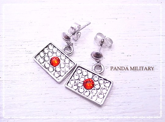 PANDA MILITARY　ジャパンピアス(スタッドタイプ)　p-012-p-s