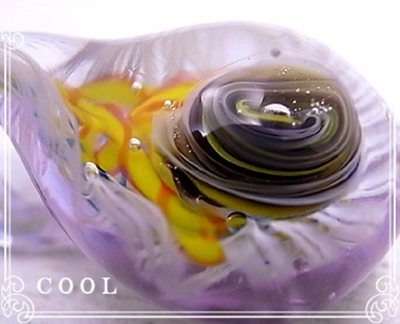 ガラスアート COOL　ペンダントトップ　cool-53 3枚目の画像