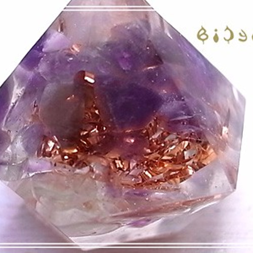 シリウスオルゴナイト 毘殊 ミニ円錐型 アメジストオルゴナイト bijyu-169 其他飾品・配件