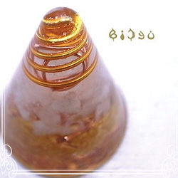 毘殊　コーン型オルゴナイト/シトリン ムーンストーン入り　bijyu-194 2枚目の画像