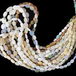 オパール卸売 天然石 ビーズ ライン 卸売 オパール（Opal）/オーバルビーズ stg-b-67