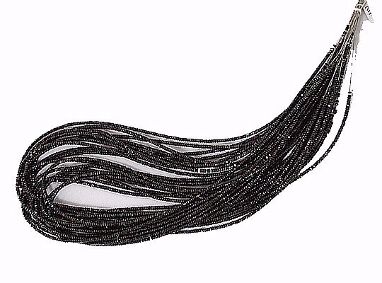 ブラックスピネル（Black spinel）/カットビーズ　stg-b-47　単価(1本以上)