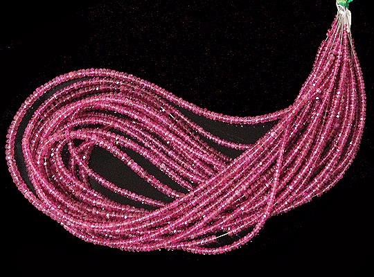 ピンクトルマリン（Pink tourmarine）/カットビーズ 　stg-b-24　単価(1/2連)