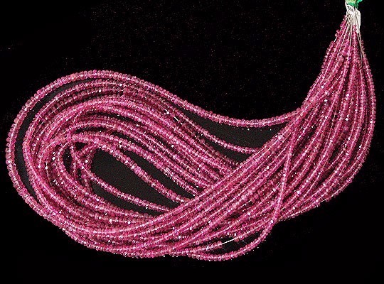 ピンクトルマリン（Pink tourmarine）/カットビーズ 　stg-b-24　単価(1本以上)