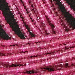 ピンクトルマリン（Pink tourmarine）/カットビーズ 　stg-b-24　単価(1本以上) 2枚目の画像