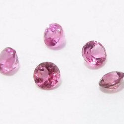 天然石原石1点もの　ピンクトルマリン（Pink Tourmaline）　ルース（ラウンドカット）　gs-sp-951 3枚目の画像