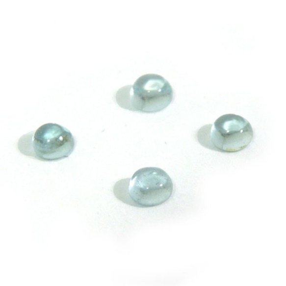 天然石ルース裸石　アクアマリン　ラウンドカボション　3mm　aqu-rc　aquamarine-loose-cabo-r 1枚目の画像