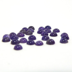 天然石 ルース 卸売　アメジスト amethyst 紫水晶　ラウンドカボション　4mm 5枚目の画像