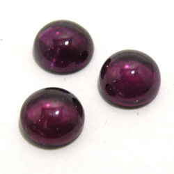 天然石 ルース 卸売　ロードライトガーネット rhodolitegarnet 石榴石　ラウンドカボション　4mm 3枚目の画像