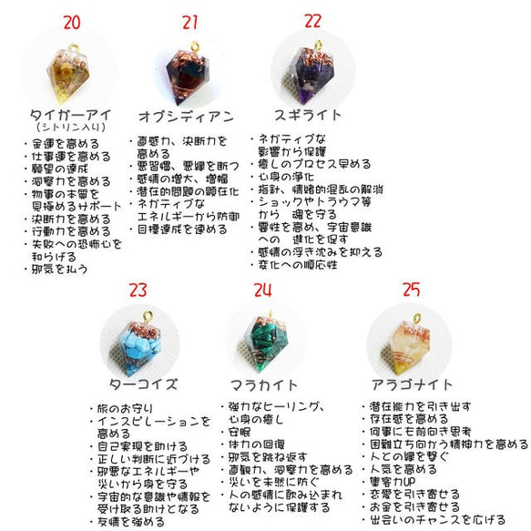 Bishu Mini Mini Diamond Type Orgonite ★ Charm Type ★ Coated 27款 第5張的照片