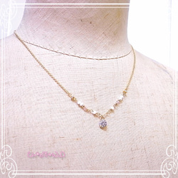 Ｃｈ*eM+W:D　COLOR swarovski Necklace【pop】　de-47-ch-n6 5枚目の画像