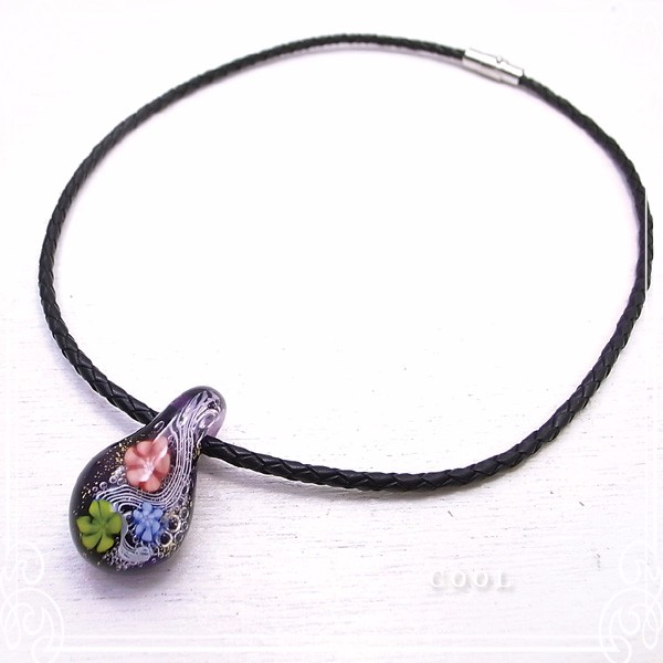 ガラスアート COOL　 ネックレス　de-17-cl-93