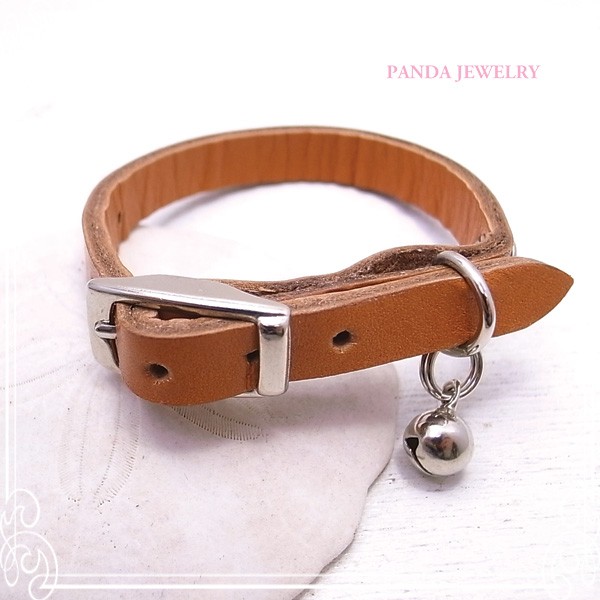PANDA JEWELRY 　パンダの首輪(ブレス)茶　 de-12-pj-084