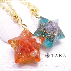 TAK 3 Mini Star型Olgonite Bag Charm“Orange”de-68-ta-28 第3張的照片