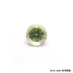 天然石 ルース 卸売　ペリドット（peridot）　ラウンドカット　per-r　3mm10点セット 2枚目の画像