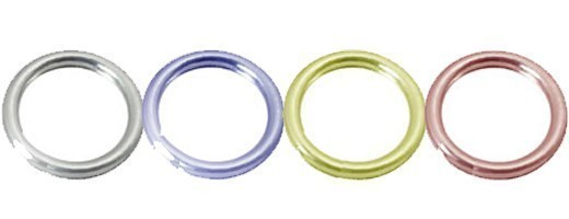 貴金属の材料　シルバーリングパーツ(溶接タイプ)　sr02　約 7mm T1.0mm　100個セット